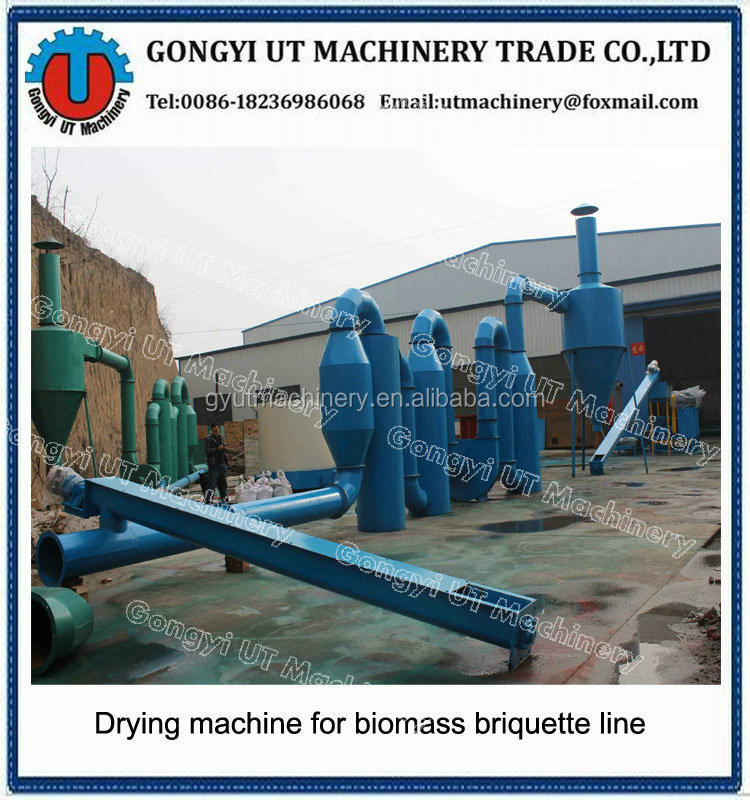 Longueur 1000 mm Rise Husk Air Flow Dryer pour sécher efficacement diverses matières premières