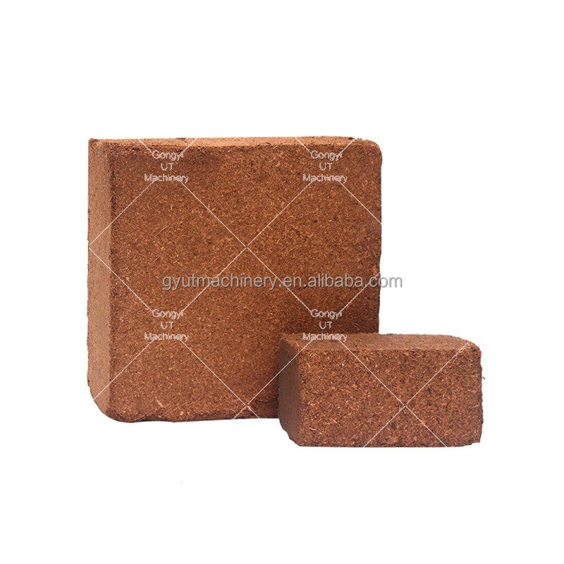 Machines électriques de fabrication de blocs de tourbe de coco pour les animaux Système de production de literie