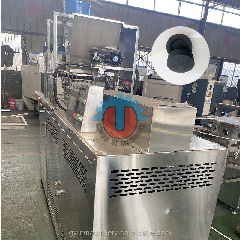 1200 kg Poids du bloc rond de charbon de bois Hookah Machine de fabrication de charbon de bois pour les comprimés 30-45MM