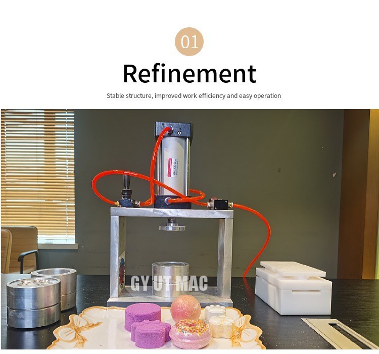 Bombes à billes de bain personnalisées de différentes tailles Machine de fabrication de bombes à billes de bain à pression multiple ISO