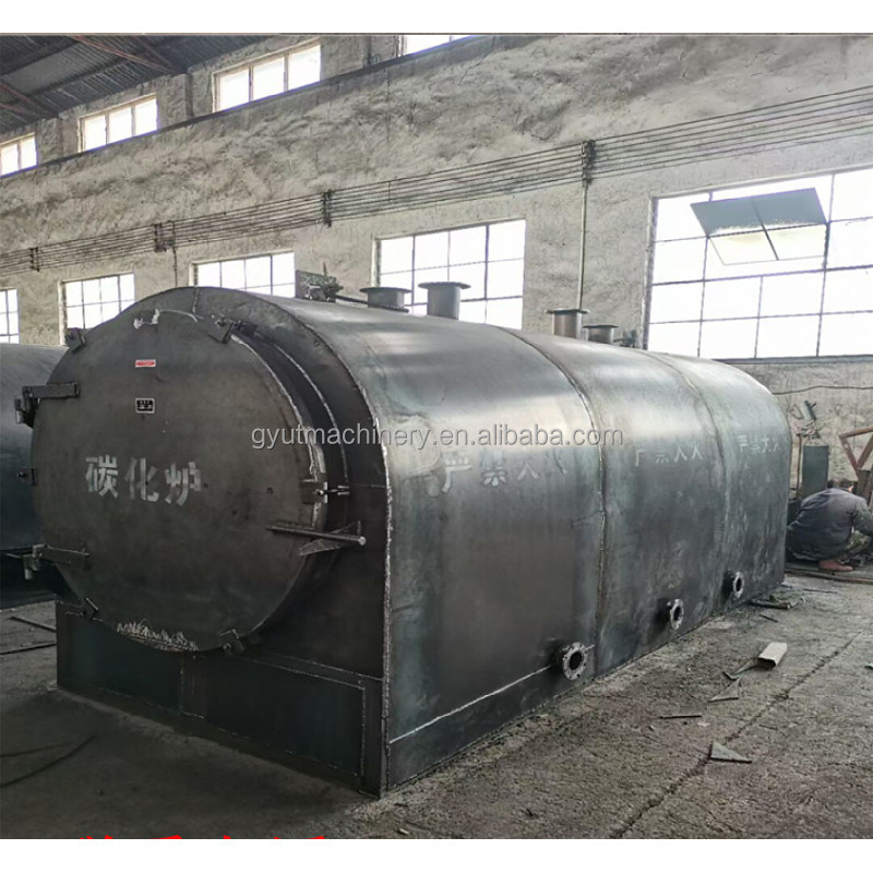 7.5kw 0,75 four rotatif de carbonisation Solution pour le recyclage des briquettes de tiges de coton