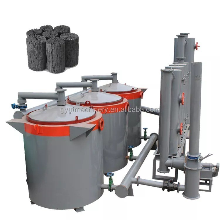Forneau de carbonification de bûches de bois avec un volume efficace de 2,4 CBM de 30 à 50 kg de bois de chauffage par fois
