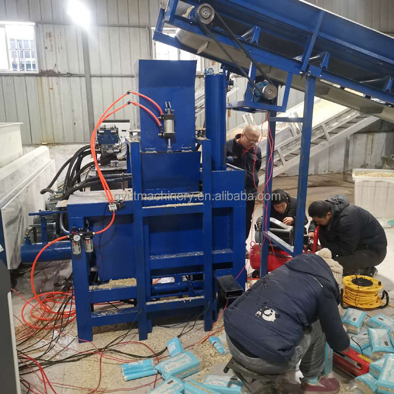 Matériau d'emballage en bois Machine d'emballage multifonctionnelle pour les draps pour animaux 1000 g par sac