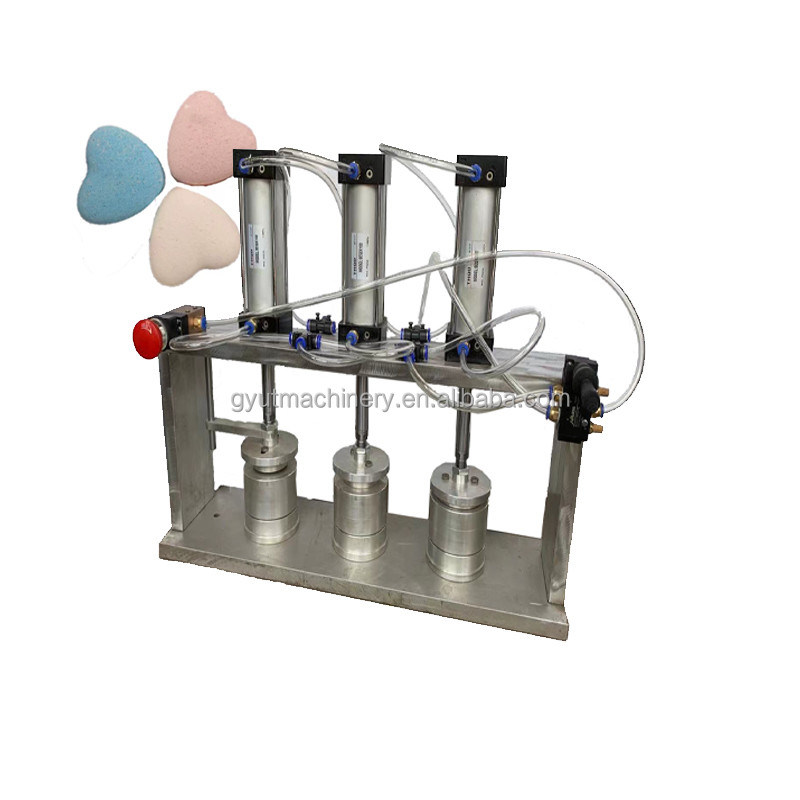 Facile à utiliser pomme de bain boule de sel presse manuelle pour la petite machine à emballer le gaz rétrécissant