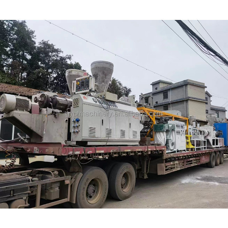 65/132 Machine de fabrication de tubes à cône jumelé d'occasion 20mx2.5mx2.2m pour le traitement des matières plastiques