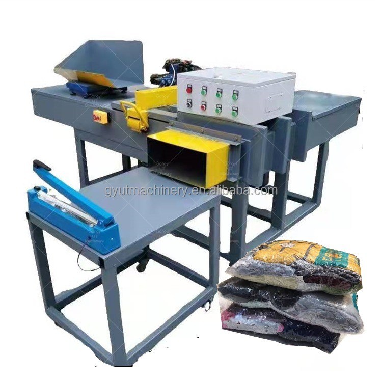 5 à 10 kg Poids de bale 7.5kw Vêtements Machine de balisage pour nettoyage professionnel chiffons baling