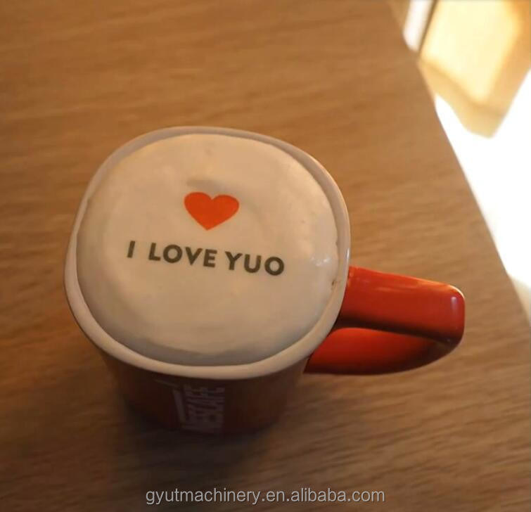 Imprimantes à jet d'encre mini couleur pour café 3D machine d'impression de gâteau alimentaire pour le commerce