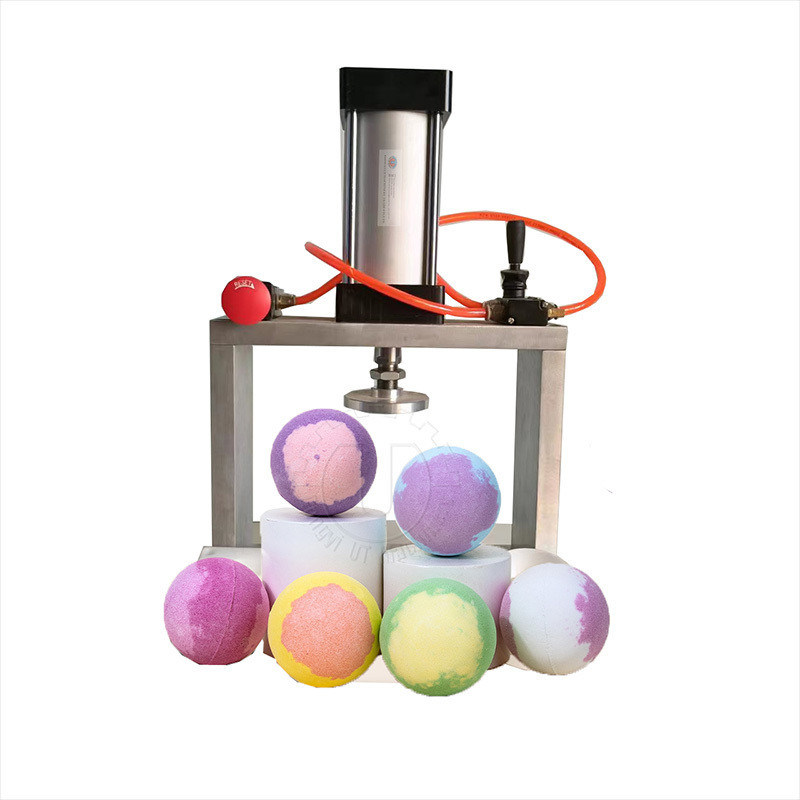 Machine de presse à barres de shampooing à vapeur de douche Pneumatique presse à bombe de bain pour petite production