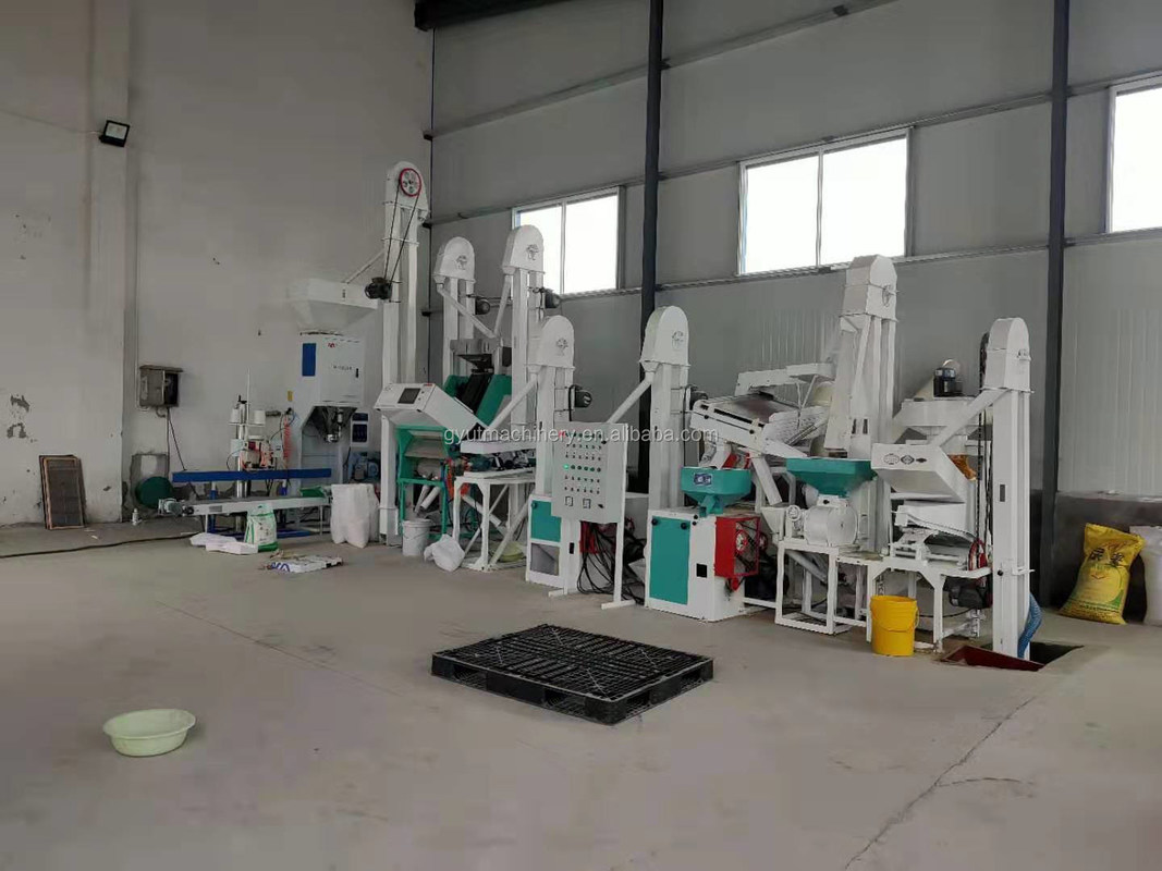 Unité de traitement du millet de 20 tonnes avec une machine de tri et d'emballage à 99% Paddy Husker Destoner