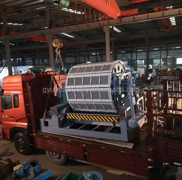 2.8m*1.7m*1.8m Déchets de carton de vin machine à contenir des plateaux en verre pour les produits en papier durable