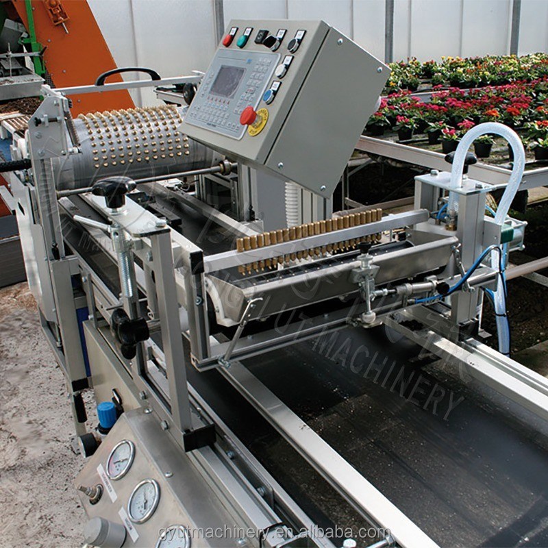 Précision de semis élevée Automatique Aubergine Laitue Cucumber Semeurs de plateaux Machine de plantation pour les semis Transplantation