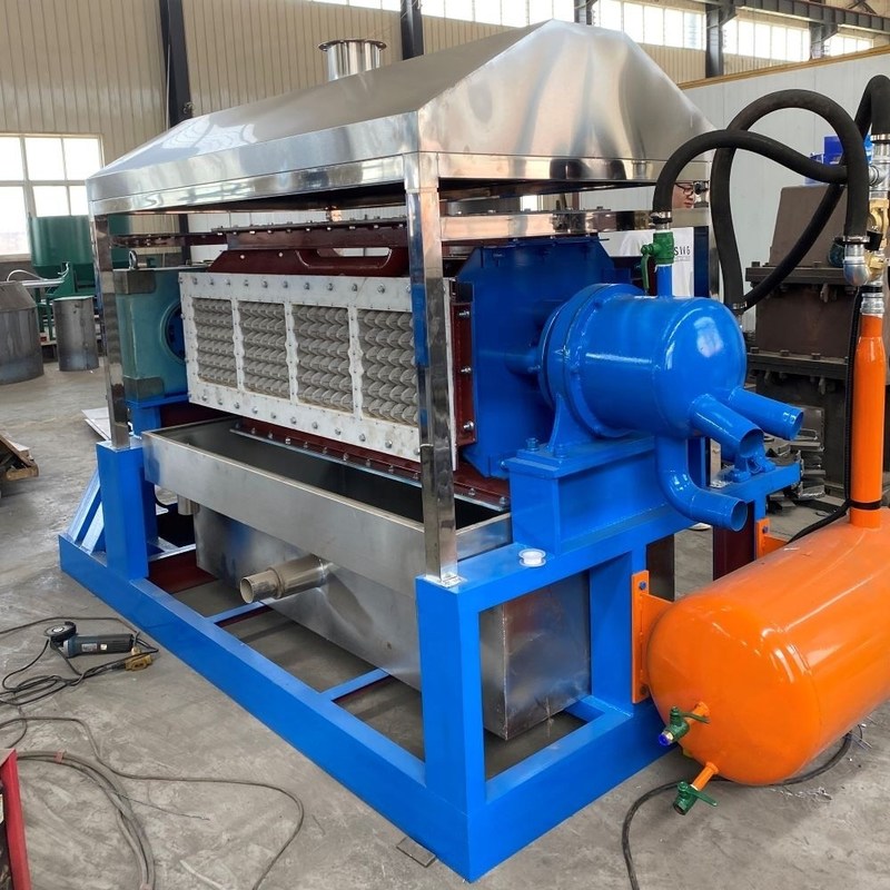 Conception d'une machine automatique de pressage/formage/moldage de plaques d'œufs en papier à tension de 380 V