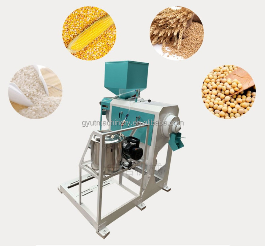 Matériau de base en acier inoxydable 3500 KG Machine de broyage de riz pour le broyage de riz de petite taille