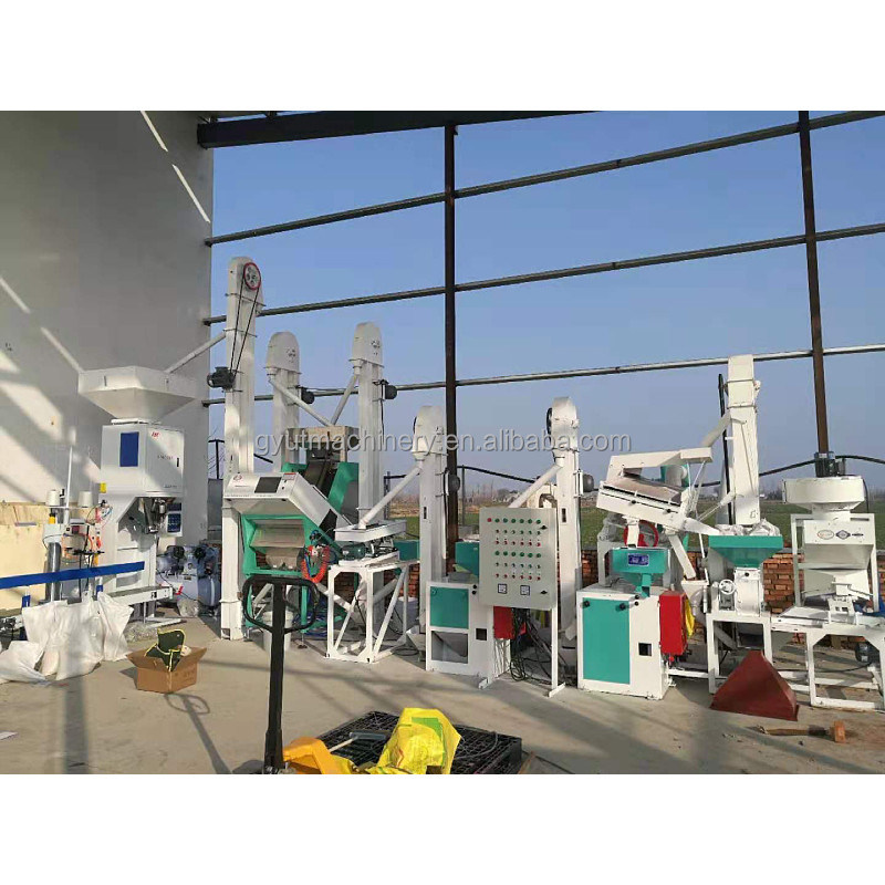 Fermes Fonction Moulin à riz mini-automatique de 15 tonnes