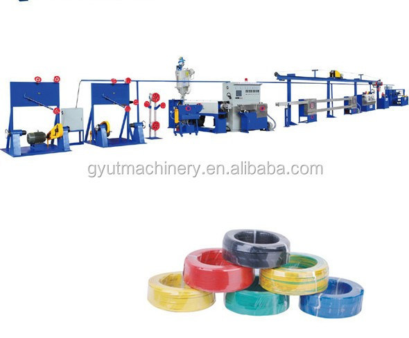 Machine d'extrusion de câbles en PVC pour câbles de fil et de soudure 4x6 Max. sortie 125 kg/H-800 kg/H
