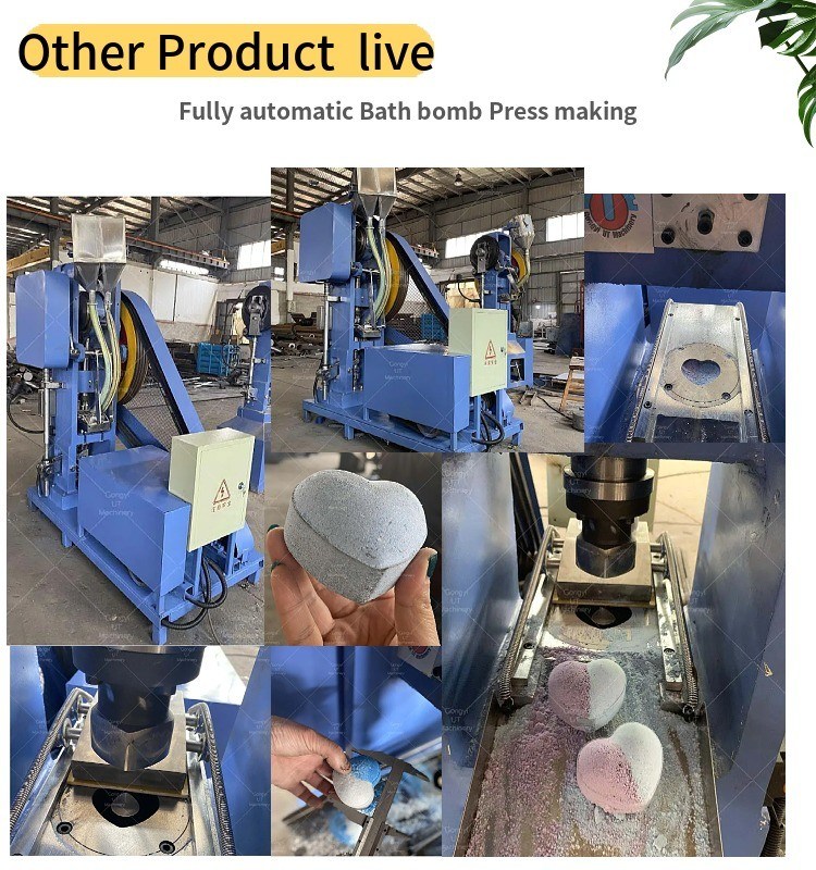 Machine de presse à billes à bulles manuelle pour magasins de vêtements Production de bombes de bain sur mesure