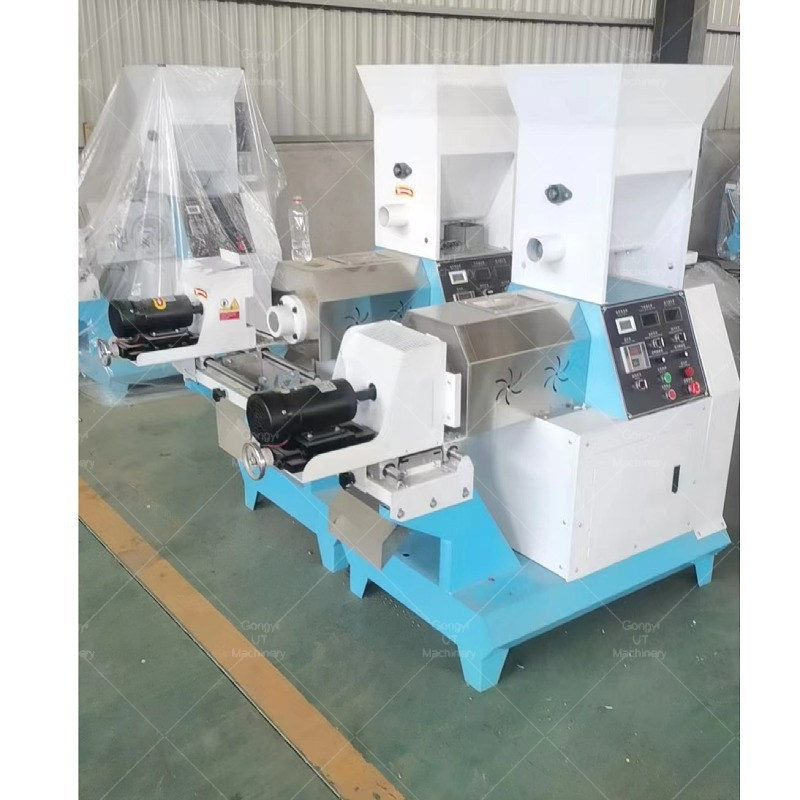 UT Machinery 100-150 kg par heure Moteur diesel Extrudeuse à pellets flottante pour aliments pour poissons fabriquée