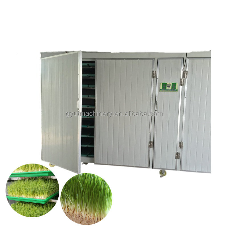 Chambre de culture de fourrages hydroponiques d'orge de type conteneur compact pour une taille optimale de la boîte de germes