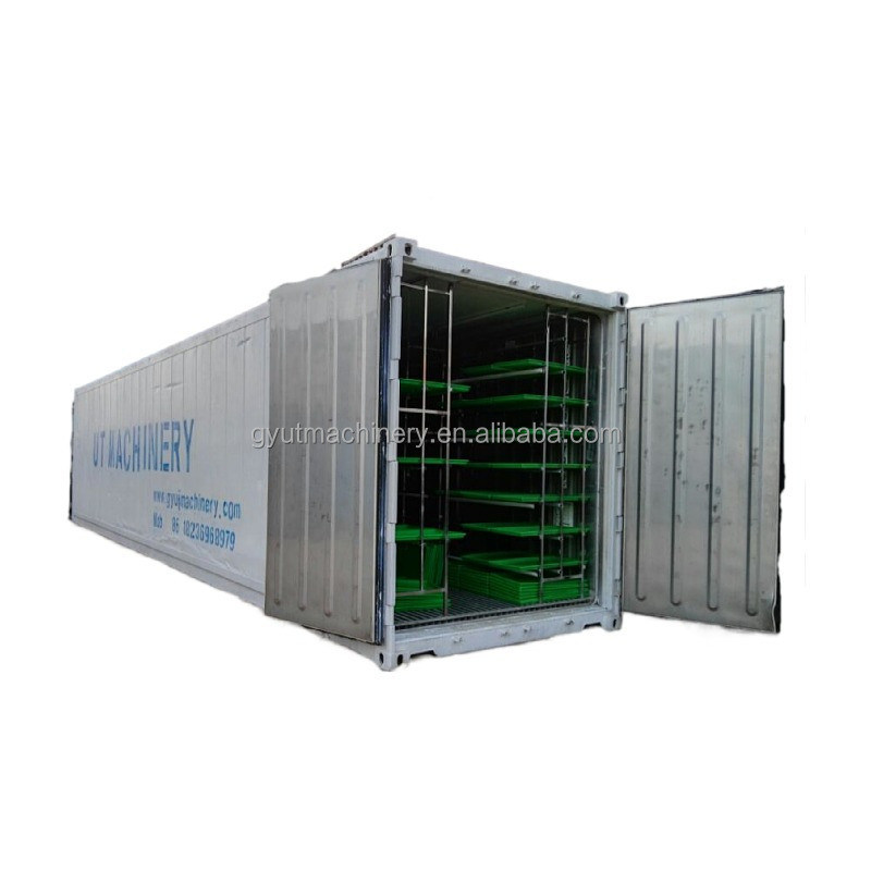 Système hydroponique de 2400w pour 1000 kg par jour de production d'herbe fourragère et de lait de soja