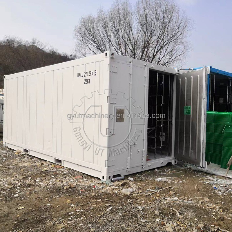 64pcx Boîte à germes Commercial 40 HQ Système hydroponique de conteneurs d'aliments pour animaux pour la culture agricole